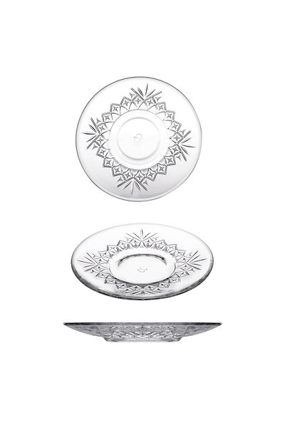 Paşabahçe Timeless Tea Plate 6 Pieces 12 cm Diameter