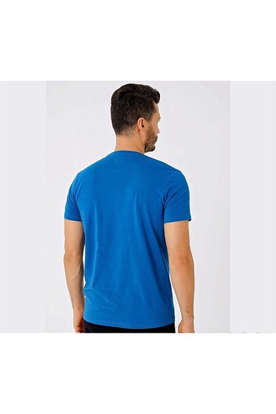 UHLSPORT 3201123   - Tricou din bumbac cu model Marvin Petrol, guler B