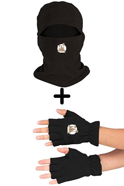 Fanze Set de mănuși decupate pentru mască de zăpadă din lână polară Cappadoci...