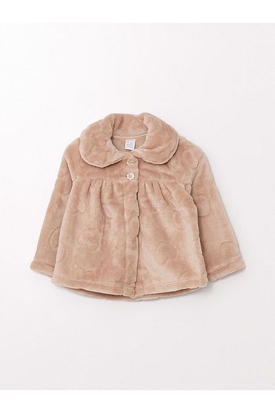LC Waikiki Lcwk Long Sleeve Baby Girl Plush Coat