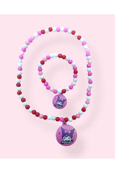 Eva Rose 1 Piece Figured Girl's Necklace Bracelet Girl's Necklace Girl's Bracelet Child's Necklace Bracelet Set