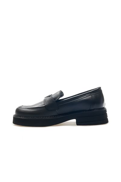 Venüs Genuine Leather Women's Loafers - Buckle Detailed, Casual Shoes, Size 36-40, 24K 2451350 K Z Black