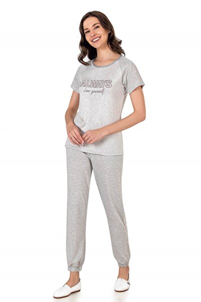 FLZ Women's Summer Short Sleeve Pajama Set Dowry 08-24