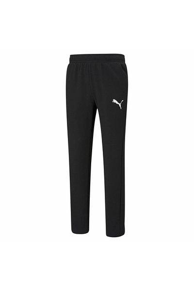 Puma Ανδρικό μαύρο παντελόνι φούτερ με λογότυπο Essential 58672051