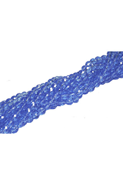 Prestij Boncuk 10 мм син чешки кристал - мъниста с мъниста тип торбичка