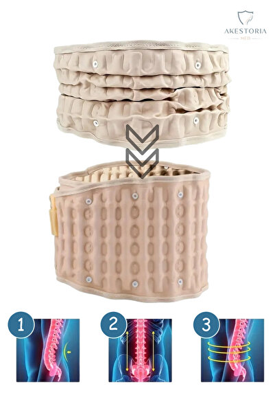 Akestoria Med Inflatable and Adjustable Waist Herniation and Back Corset