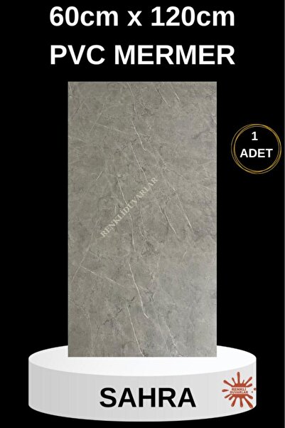 Renkli Duvarlar Alternatif Kaplama UV PVC Mermer Panel Sahra 1 Adet 60x120cm ...