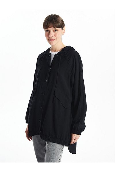 LC Waikiki Lcwk Hooded Women's Trench Coat