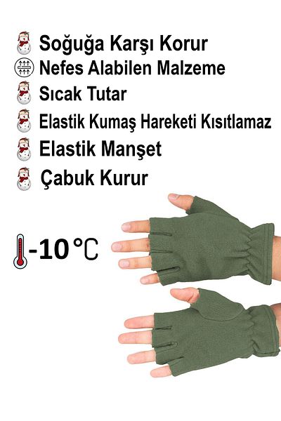 Fanze Fleece Cut Guitar Gloves - Rnz4506