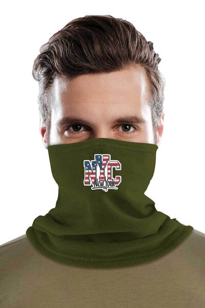 Fanze Guler de iarnă din lână polară cu imprimeu New York rnz3700