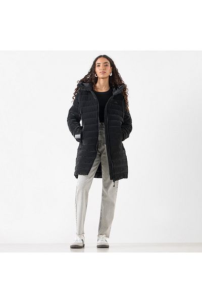 Kappa Quilted Jacket With Hood And Long Sleeves