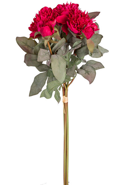 Herdekora Yapay Çiçek Şakayık Demet Kırmızı 60 Cm.