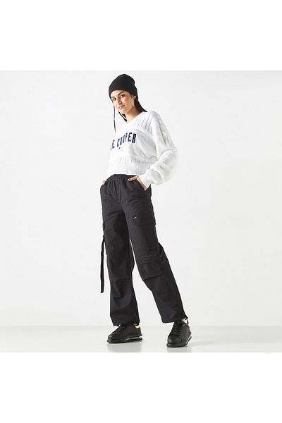 Lee Cooper Embroidered Cable Knit Sweater