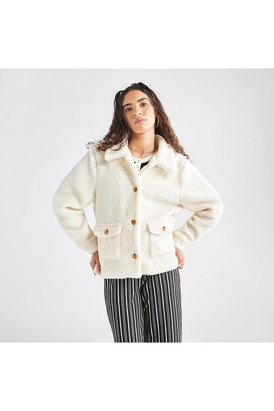 FAV Textured Jacket With Long Sleeves And Pockets