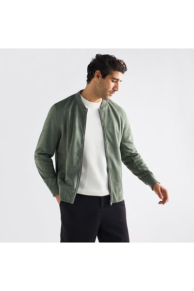 FAV Solid Bomber Jacket With Zip Closure And Pockets