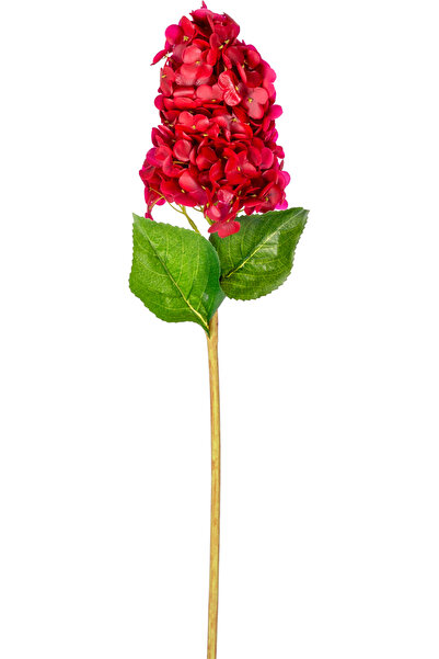 Herdekora Yapay Ortanca Islak Dokulu Kırmızı 70 Cm.