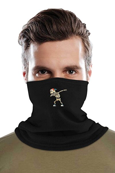 Fanze Guler de iarnă din lână polară cu imprimeu schelet - rnz3615