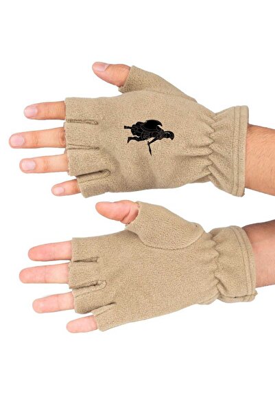 Fanze Mănuși din lână polară Gladiator - Design decupat RNZ5007