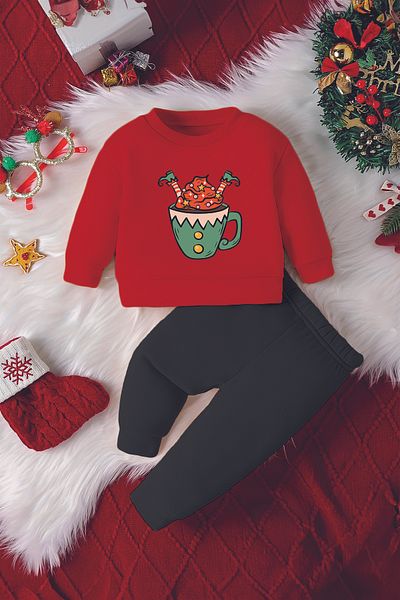 ADABEBEK Christmas Dwarf Glass Printed 2-Piece Baby Set 23196
