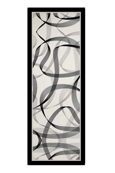 Bursa İpek Λευκό Μοτίβο Κινητό Μεταξωτό Σάλι