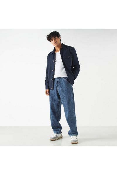 Lee Cooper سترة مضلعة بأكمام طويلة وجيوب
