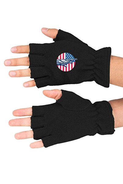 Fanze Mănuși de iarnă din lână polară cu imprimeu Freedom Memorial rnz3706