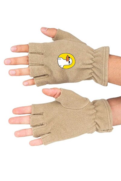 Fanze Mănuși din lână polară cu imprimeu Pescăruș de iarnă - rnz3481