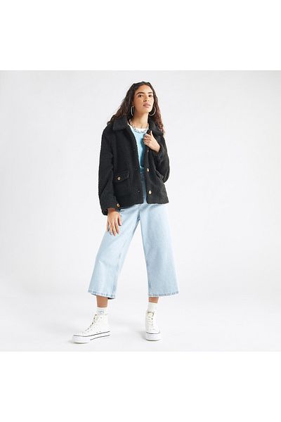 FAV Textured Jacket With Long Sleeves And Pockets