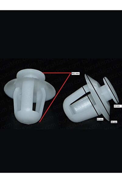 bursaklips CİTROEN BERLİNGO,PEUGEOT 206,PARTNER ÇEVRE BAND KLİPSİ (KALIN) 856...