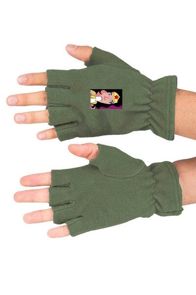 Fanze Mănuși de iarnă din lână polară cu imprimeu Kryptonian rnz3804