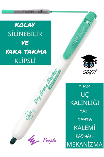 SEYFİKİRTASİYE Basmalı Tahta kalemi yaka clipsli iade garantili amerika marka...