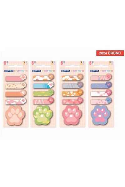 Gıpta Sticky Notes 20Yp Adhesive Note Paper Paw -1 Piece / K0114