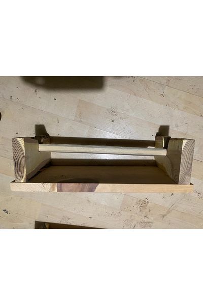 Tunca Ancient Pine Legs Bath Seat - Acacia Wood