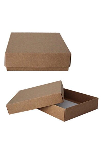 Parti Adresi Kraft Kutu Karton Hediye Kutusu 32X32X6 Cm