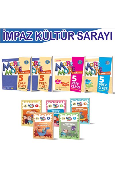 Kurmay Yayınevi 5 .SINIF  MORE&MORE PREP CLASS 5 LI SET (HIKAYE SETI+COURSE B...