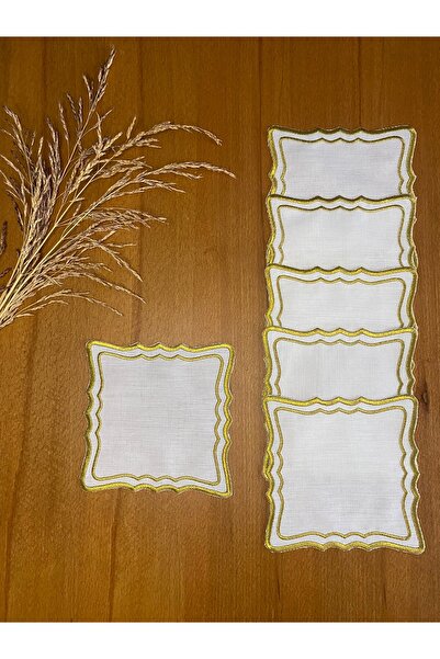 Smiling Home 6 bucăți de șervețele de prezentare pentru cocktail, cu model pă...