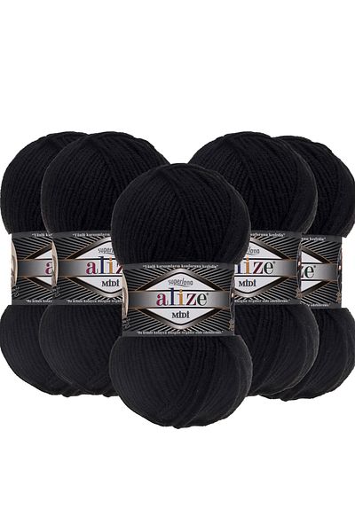 Alize 5 Τεμάχια Midi Alize - Μεσαίο Χοντρό Μάλλινο Νήμα 100 γρ. 170 μ.60
