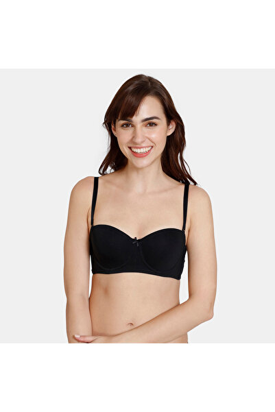 Zivame Padded Wired Balconette Bra with Detachable Strap