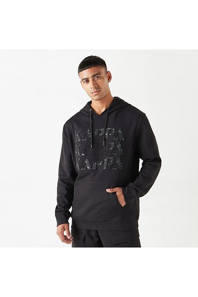 Kappa Embossed Sweatshirt with Long Sleeves and Pocket