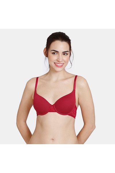 Zivame Wired Padded T-shirt Bra with Adjustable Straps