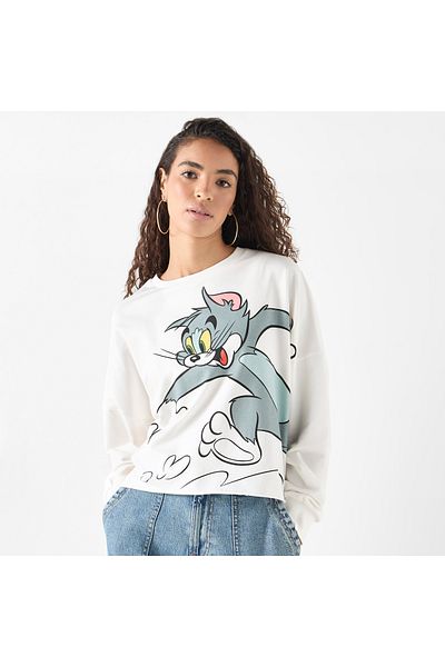 SP Characters Tom Printed Sweatshirt with Crew Neck and Long Sleeves