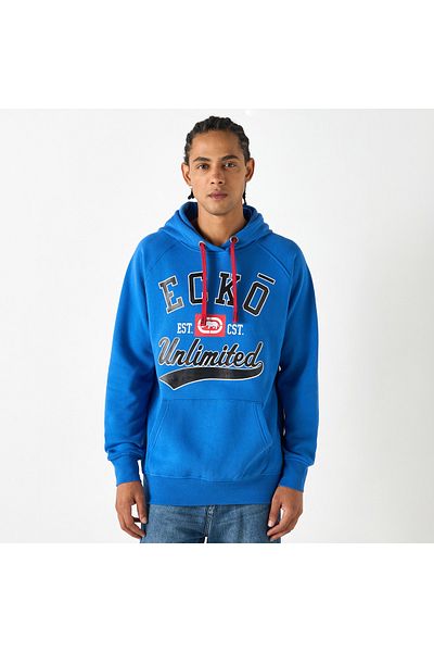ECKO Logo Print Hoodie With Kangaroo Pocket