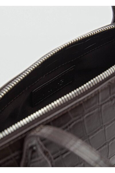 MANGO Woman Bowlingová taška s dvojitou rukojetí