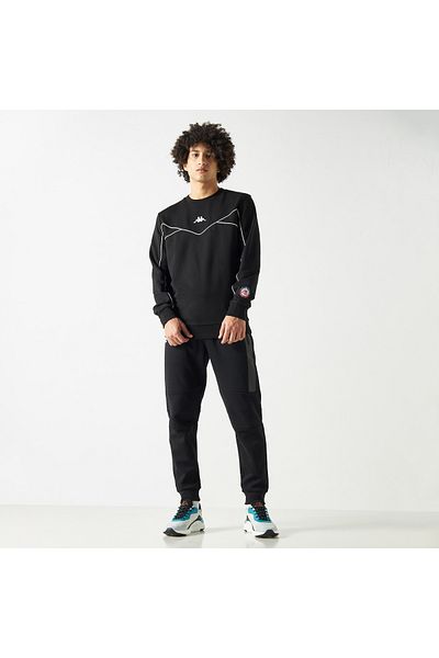 Kappa Logo Embroidered Sweatshirt with Long Sleeves