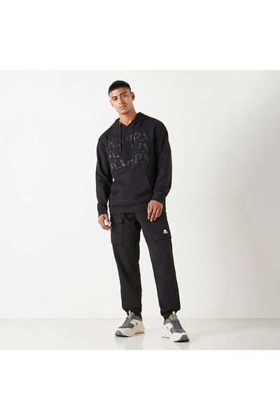 Kappa Embossed Sweatshirt with Long Sleeves and Pocket