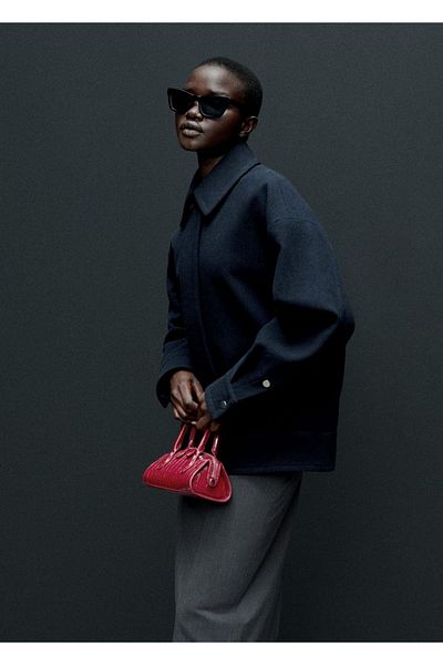 MANGO Woman Tasche in Krokodillederoptik