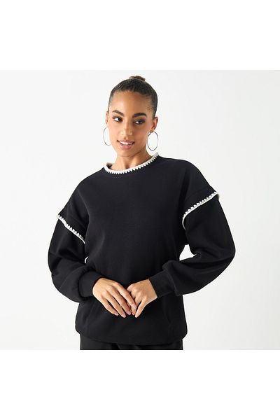 2Xtremz Textured Sweatshirt with Long Sleeves