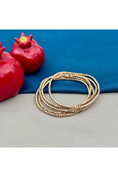 Opia Takı & Aksesuar سوار من حجر الزركون المرن للممر المائي مكون من 5 قطع