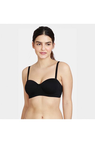 Zivame Padded Balconette Bra with Hook and Eye Closure
