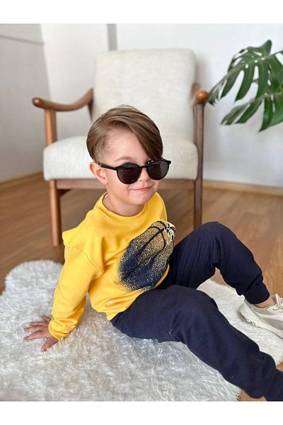 CANDA Boy's Basketball Themed Top and Bottom Set